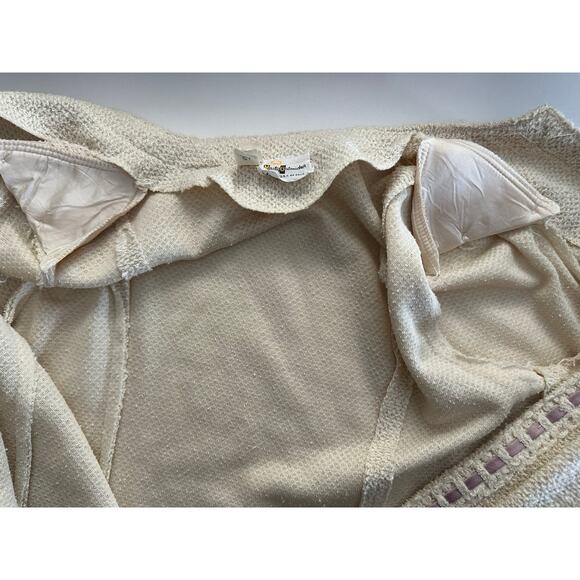 Vtg Union Made Marty Gutmacher Boucle Blazer Jacket Sz 18 Pink Ribbon Trim 1960s - Picture 9 of 10